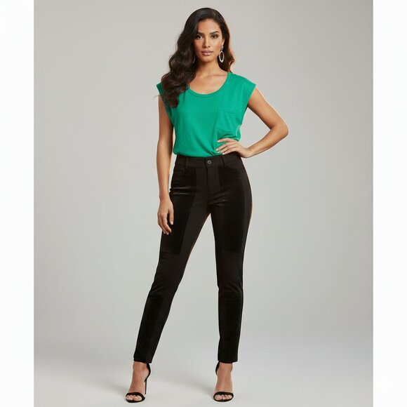 Aritzia Wilfred Free Linen Muscle T-shirt Tee Sleeveless Green Size XXS - Picture 1 of 10